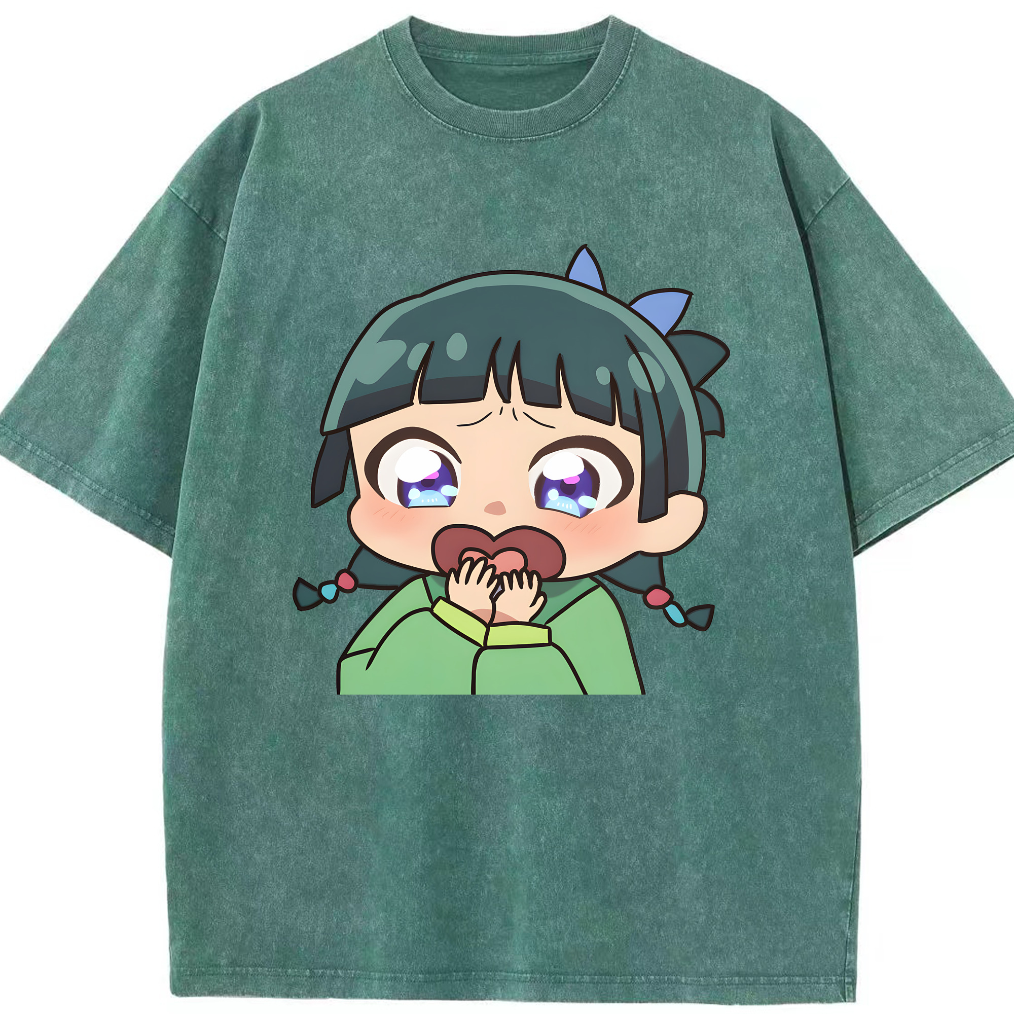 （画像用） 薬屋のひとりごと The Apothecary Diaries 綿100% ヴィンテージ風 半袖Tシャツ（フロントプリント）